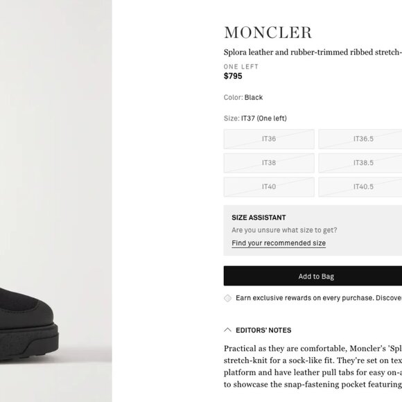 Moncler Splora Pocket Black Sock Bootie Fashion Chunky Block Platform Heel Boots - Picture 10 of 11